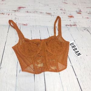 Urban outfitters lace corset top